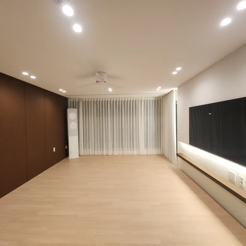 아파트 거실 매립 조명